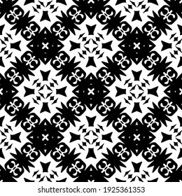 Seamless vector pattern in geometric ornamental style.