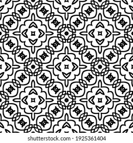 Seamless vector pattern in geometric ornamental style.
