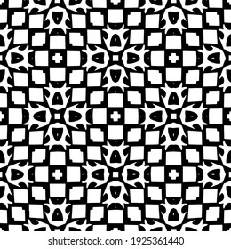 Seamless vector pattern in geometric ornamental style.