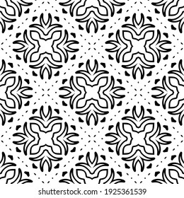 Seamless vector pattern in geometric ornamental style.
