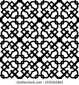 Seamless vector pattern in geometric ornamental style.

