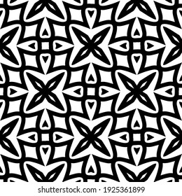Seamless vector pattern in geometric ornamental style.