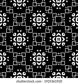 Seamless vector pattern in geometric ornamental style.