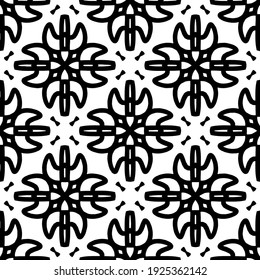 Seamless vector pattern in geometric ornamental style.
