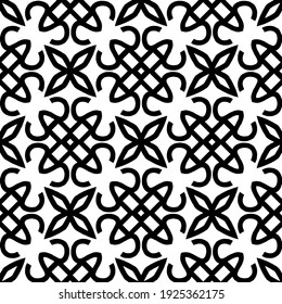 Seamless vector pattern in geometric ornamental style.
