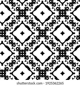 Seamless vector pattern in geometric ornamental style.