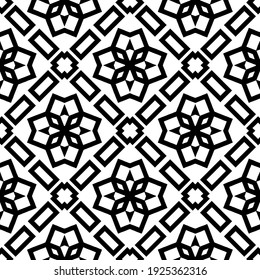 Seamless vector pattern in geometric ornamental style.
