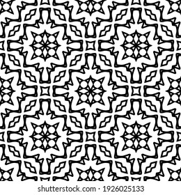 Seamless vector pattern in geometric ornamental style.