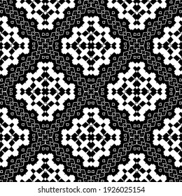 Seamless vector pattern in geometric ornamental style.