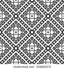 Seamless vector pattern in geometric ornamental style.