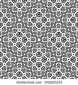 Seamless vector pattern in geometric ornamental style.