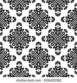 Seamless vector pattern in geometric ornamental style.