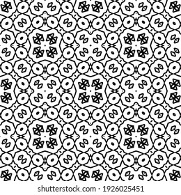 Seamless vector pattern in geometric ornamental style.