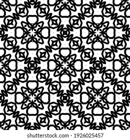 Seamless vector pattern in geometric ornamental style.