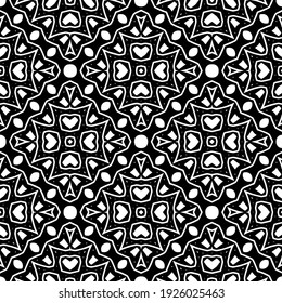 Seamless vector pattern in geometric ornamental style.