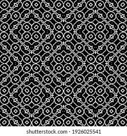 Seamless vector pattern in geometric ornamental style.