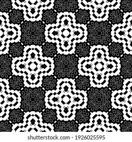 Seamless vector pattern in geometric ornamental style.