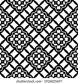 Seamless vector pattern in geometric ornamental style.