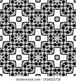 Seamless vector pattern in geometric ornamental style.