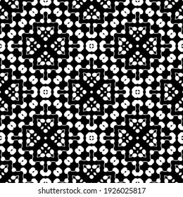 Seamless vector pattern in geometric ornamental style.