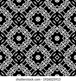 Seamless vector pattern in geometric ornamental style.