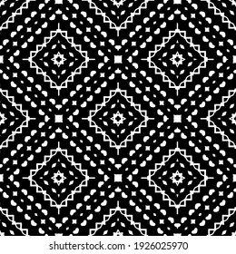 Seamless vector pattern in geometric ornamental style.