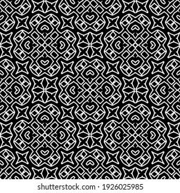 Seamless vector pattern in geometric ornamental style.