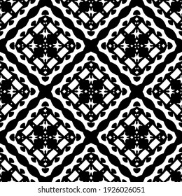 Seamless vector pattern in geometric ornamental style.