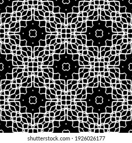 Seamless vector pattern in geometric ornamental style.