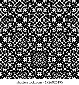 Seamless vector pattern in geometric ornamental style.