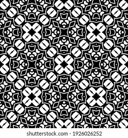Seamless vector pattern in geometric ornamental style.