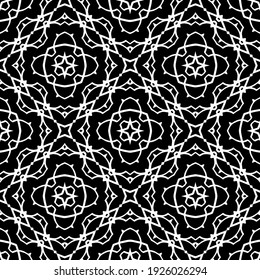 Seamless vector pattern in geometric ornamental style.
