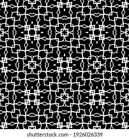 Seamless vector pattern in geometric ornamental style.