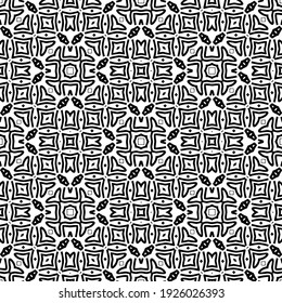 Seamless vector pattern in geometric ornamental style.