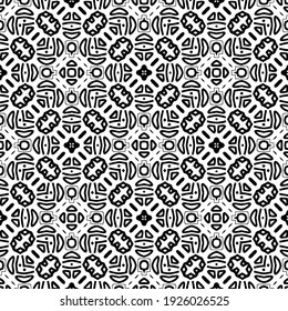 Seamless vector pattern in geometric ornamental style.