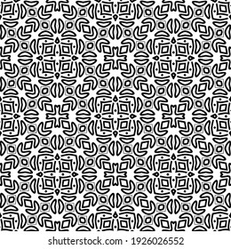 Seamless vector pattern in geometric ornamental style.
