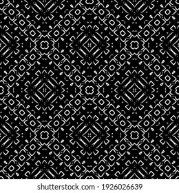 Patrón vectorial sin foco en estilo ornamental geométrico.
