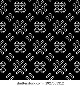Seamless vector pattern in geometric ornamental style.