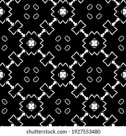 Seamless vector pattern in geometric ornamental style.