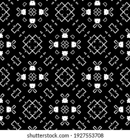 Seamless vector pattern in geometric ornamental style.