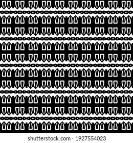 Seamless vector pattern in geometric ornamental style.