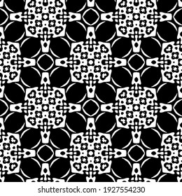Seamless vector pattern in geometric ornamental style.
