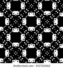 Seamless vector pattern in geometric ornamental style.