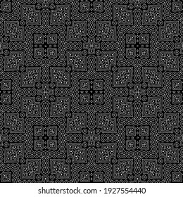 Seamless vector pattern in geometric ornamental style.