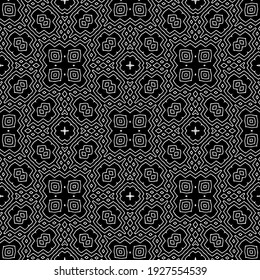Seamless vector pattern in geometric ornamental style.