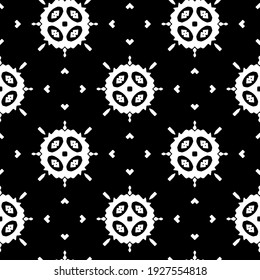Seamless vector pattern in geometric ornamental style.