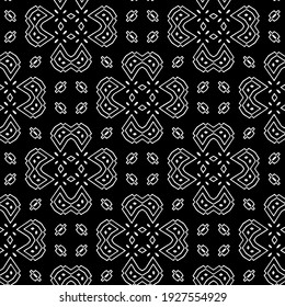 Seamless vector pattern in geometric ornamental style.