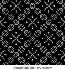 Seamless vector pattern in geometric ornamental style.