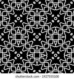 Seamless vector pattern in geometric ornamental style.