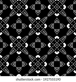 Seamless vector pattern in geometric ornamental style.